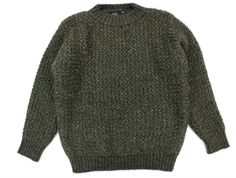 Petit by Sofie Schnoor knit army green glitter